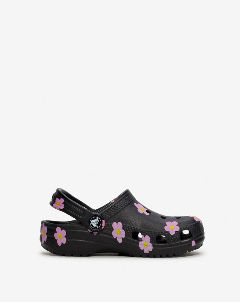 Crocs Pre-School Classic Flower Clog 212670-001 Black 4