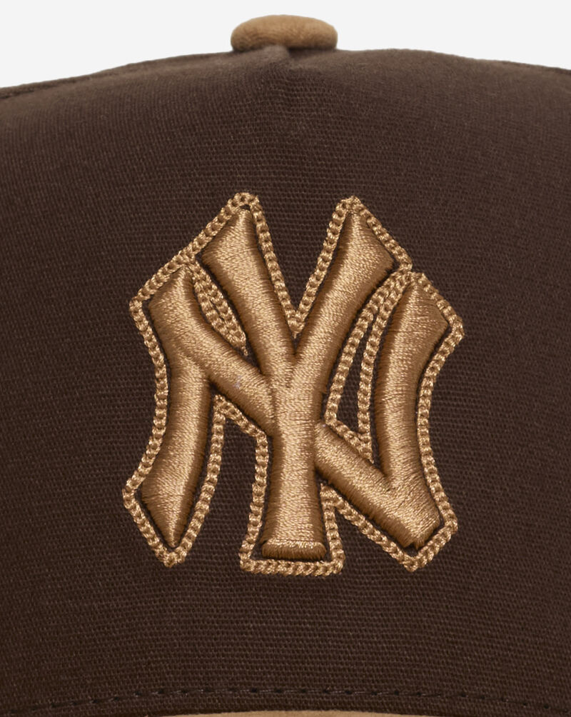 Mitchell  Ness New York Yankees Pro Pinch Lux Chain Snapback Hat HP18073-NYYBRTN Brown 2
