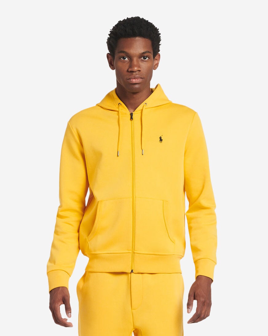 Shop Polo Ralph Lauren Double Knit Tech Hoodie 710652313064-GLD gold |  SNIPES USA