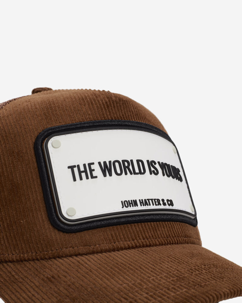 John Hatter The World Is Your Trucker Hat R-1172-U00 Brown 2