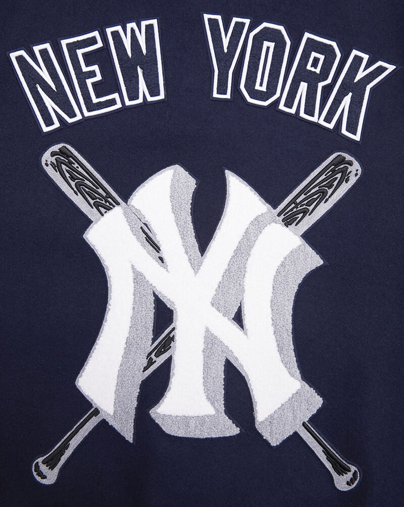 New York Yankees Mashup Rib Wool Varsity Jacket
