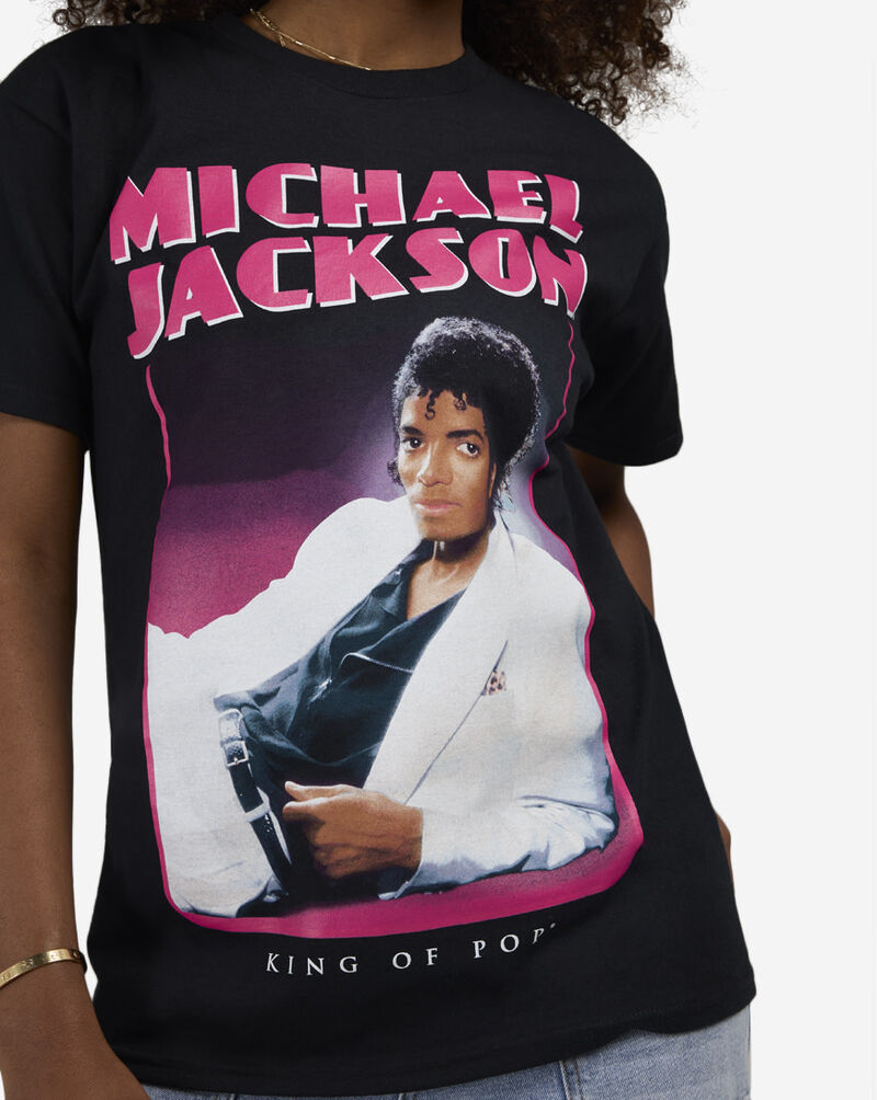 Graphic Tees Michael Jackson Cover Tee MJA151495 Black 3