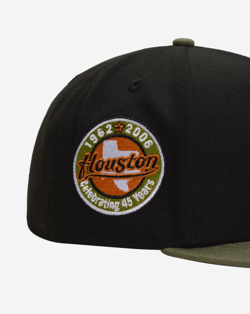 New Era 59Fifty Houston Astros Green Bark Fitted Hat 70948495 Black 2