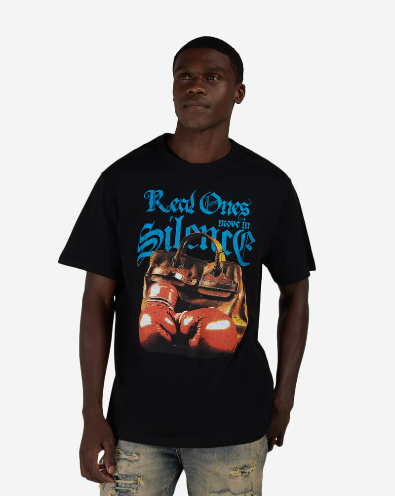 Urban Classics Real Ones Boxing Gloves Tee MTUS640-US-00007 Black 1