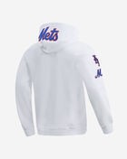 PRO STANDARD New York Mets Classic Chenille Double Knit Pull Over Hoodie  LNM531580-WHT White 3