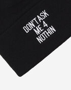 Don't Ask Me Black Cuff Beanie