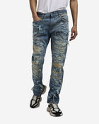 Straight Distressed 5-Pocket Jean