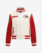 PRO STANDARD Kansas City Chiefs Retro Classic Rib Wool Varsity Jacket FKCH410243-ERD cream 1