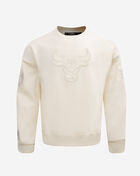 Chicago Bulls Neutral Drop Shoulder Fleece Crewneck
