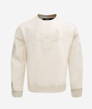 Chicago Bulls Neutral Drop Shoulder Fleece Crewneck