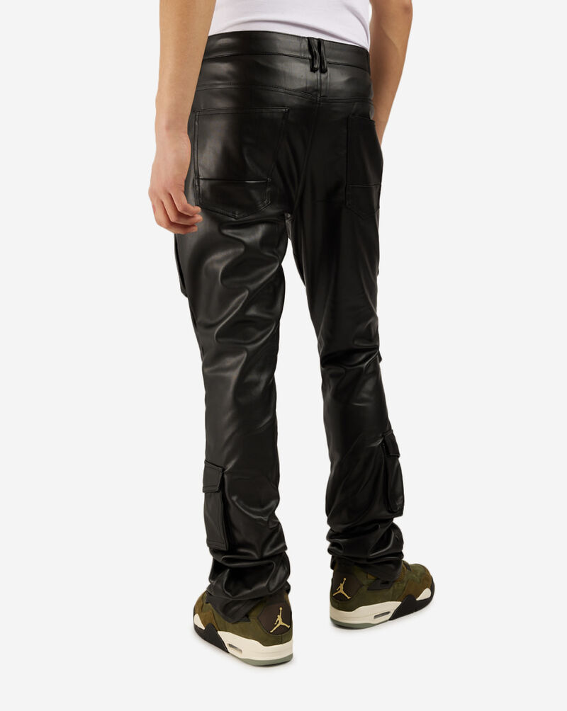 Shop Smoke Rise Utility Pocket Stacked Pants WP23685SN-BLK black ...