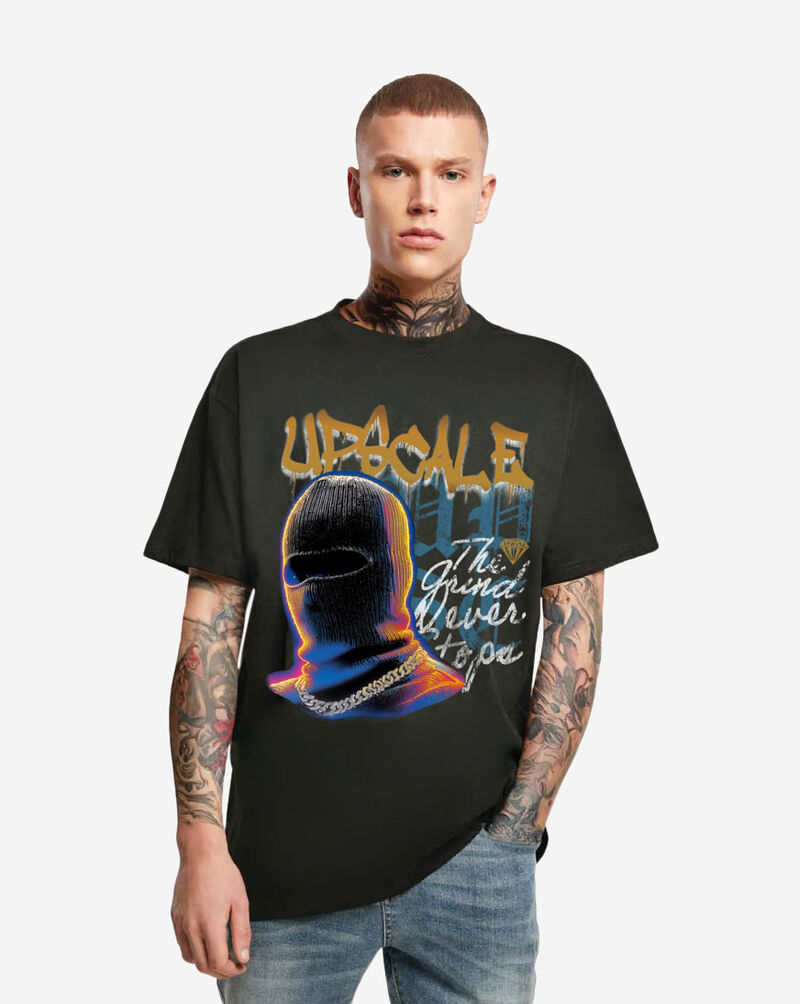 Mister Tee The Grind Never Stops Balaclava Tee MTUS592-2-00007 Black 1