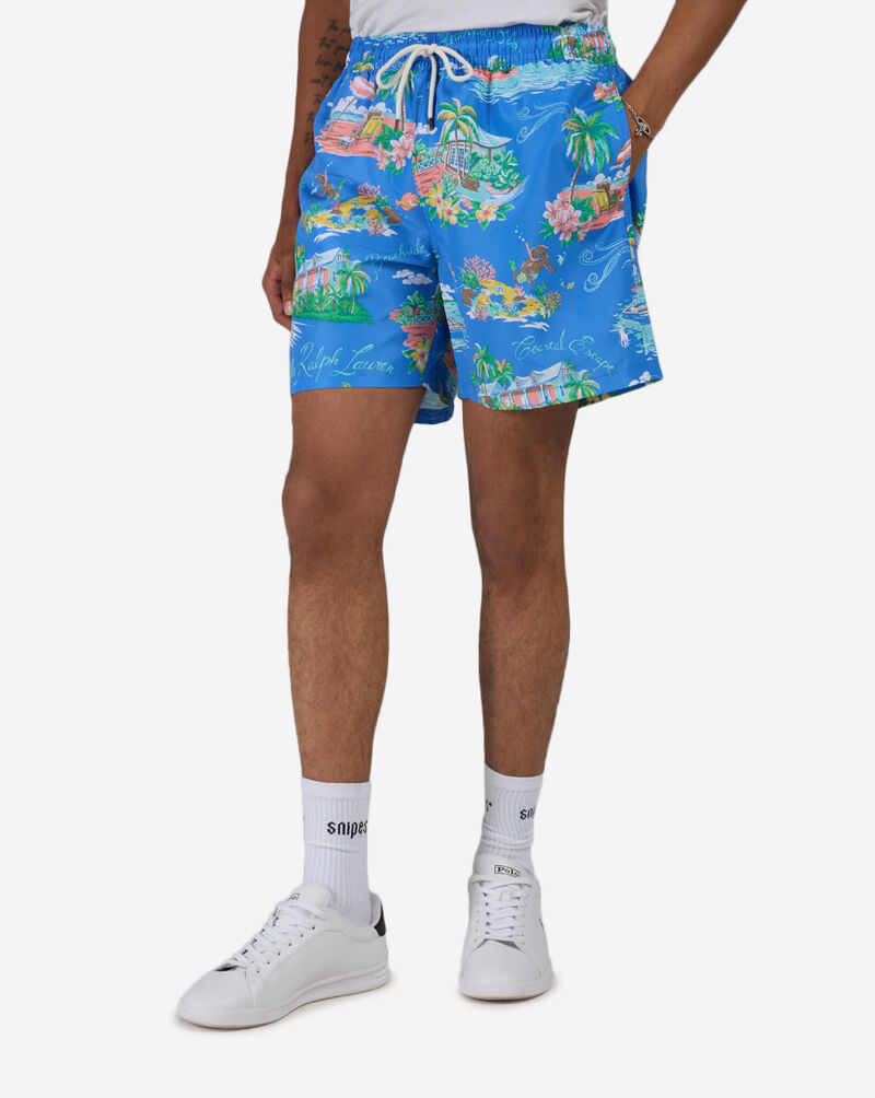 Polo Ralph Lauren Novelty Bahamas Bear Swim Trunk 710B13657001-BLU Blue 1