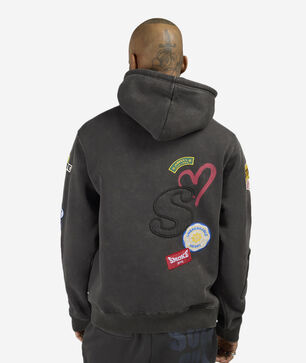 Multi Embroidery Patch Hoodie 