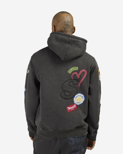 Multi Embroidery Patch Hoodie 