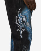 Smoke Rise Paradise Stacked Fleece Pant FP25567SNZ-BLK Black 3