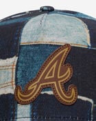 New Era 9Fifty Atlanta Braves A-Frame Denim Patchwork Snapback Hat 60833845 Multi 2