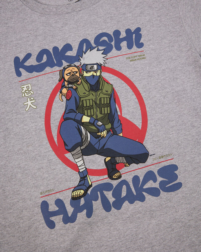 Graphic Tees Grade School Kakashi Hatake Tee NSYS4320-HGRY Grey 3
