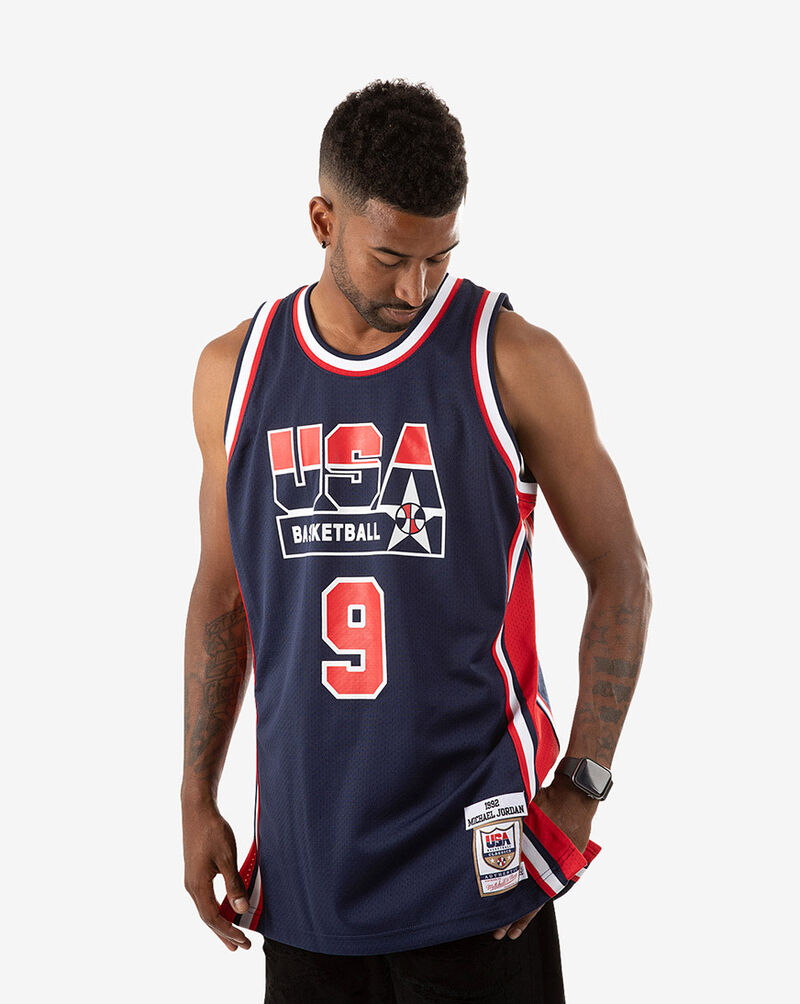 Mitchell & Ness Team USA Michael Jordan 1992 Authentic Jersey AJY4GS18414-USANAVY92MJO Blue 2