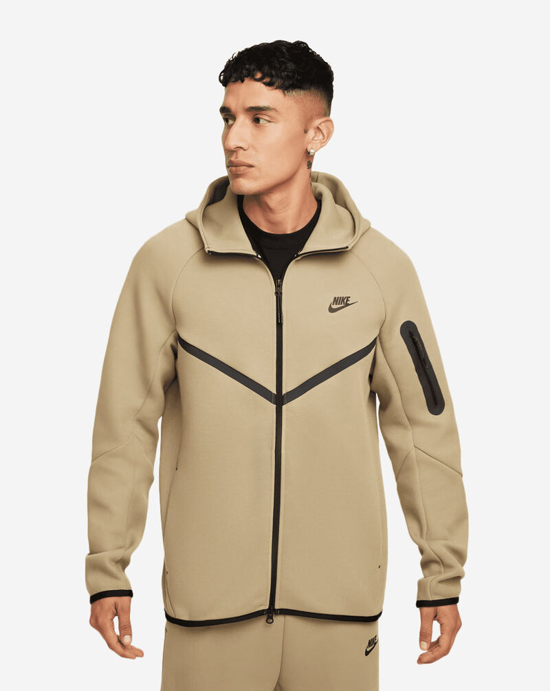 Shop Nike Tech Fleece Full-Zip Windrunner Hoodie HV0949-277 green