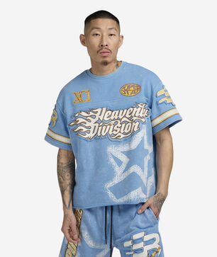 French Terry Crop Graphic Jersey