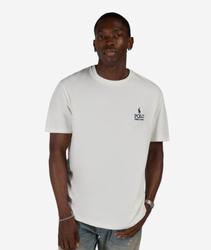 Jersey Knit Graphic Polo T-Shirt