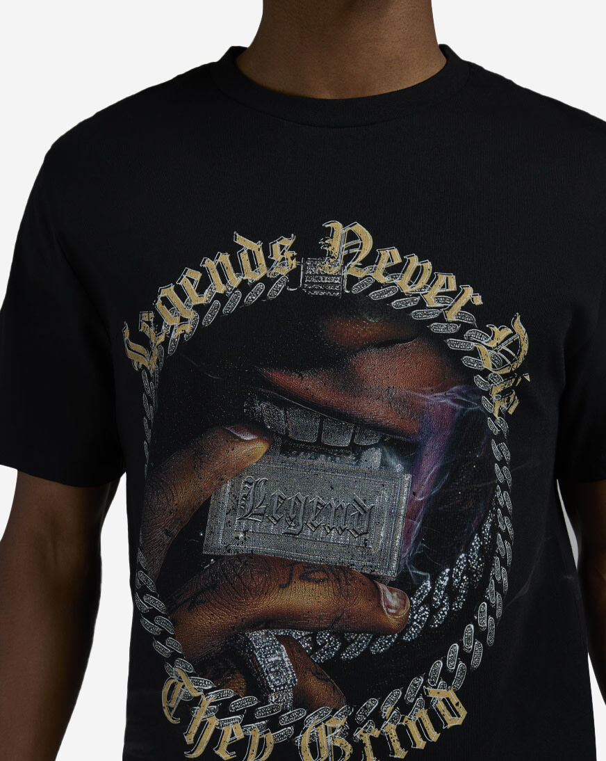 Shop Graphic Tees Legends Never Die Tee MTUS544-US-00007 black