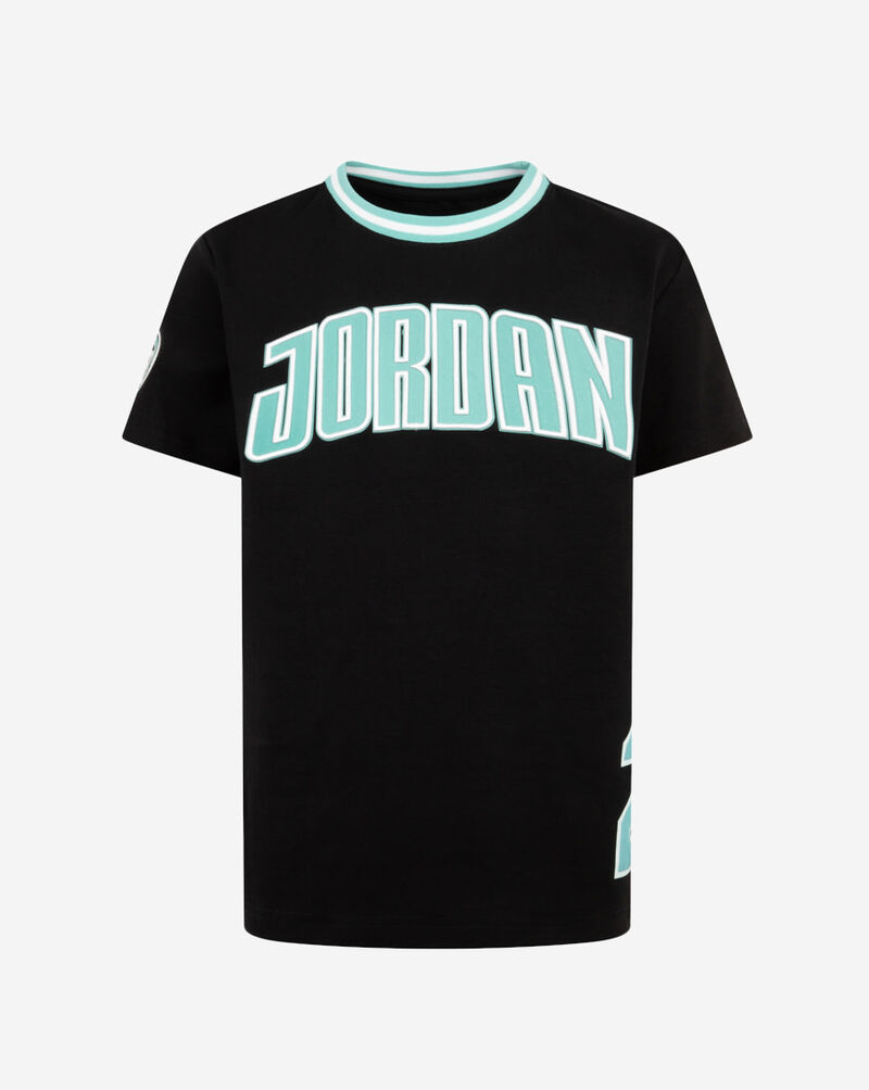 Jordan Big Kids' Short Sleeve Jersey T-Shirt 95D954-023 Black 1