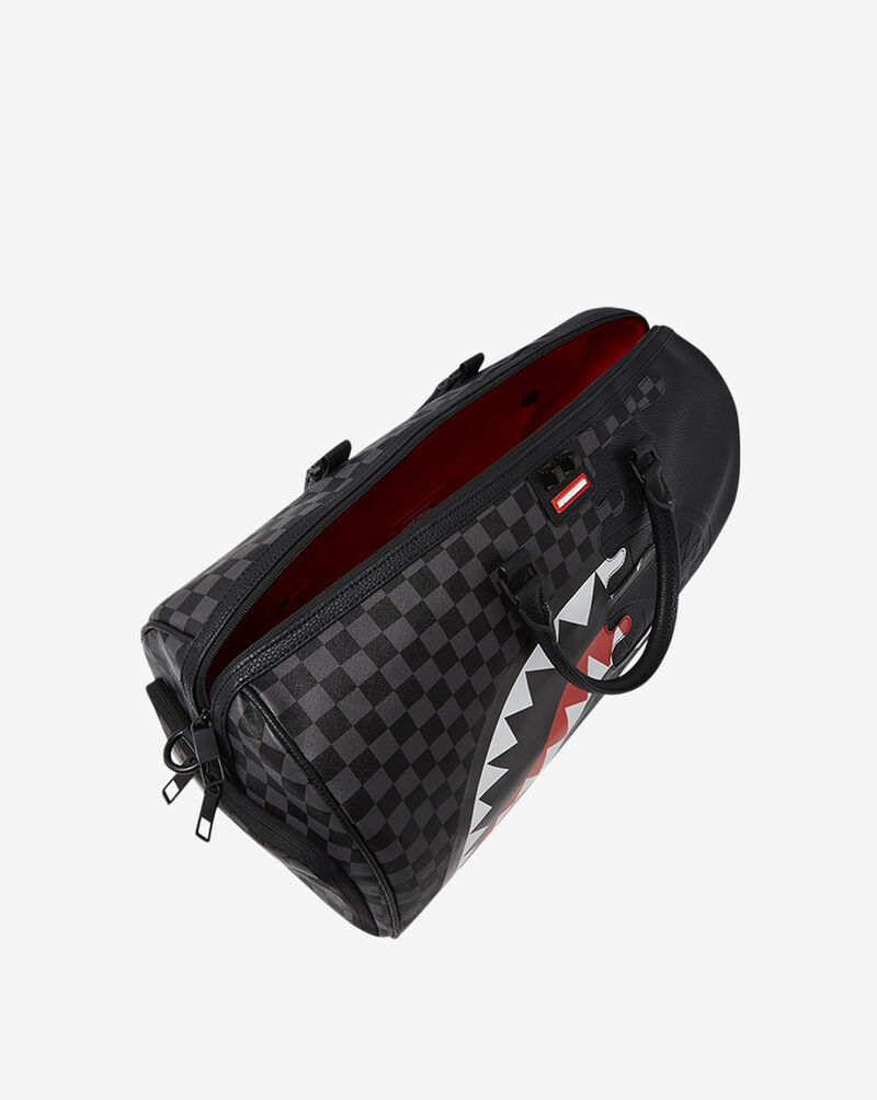 Sprayground Unfinished Shark Duffel D7482 Black 5