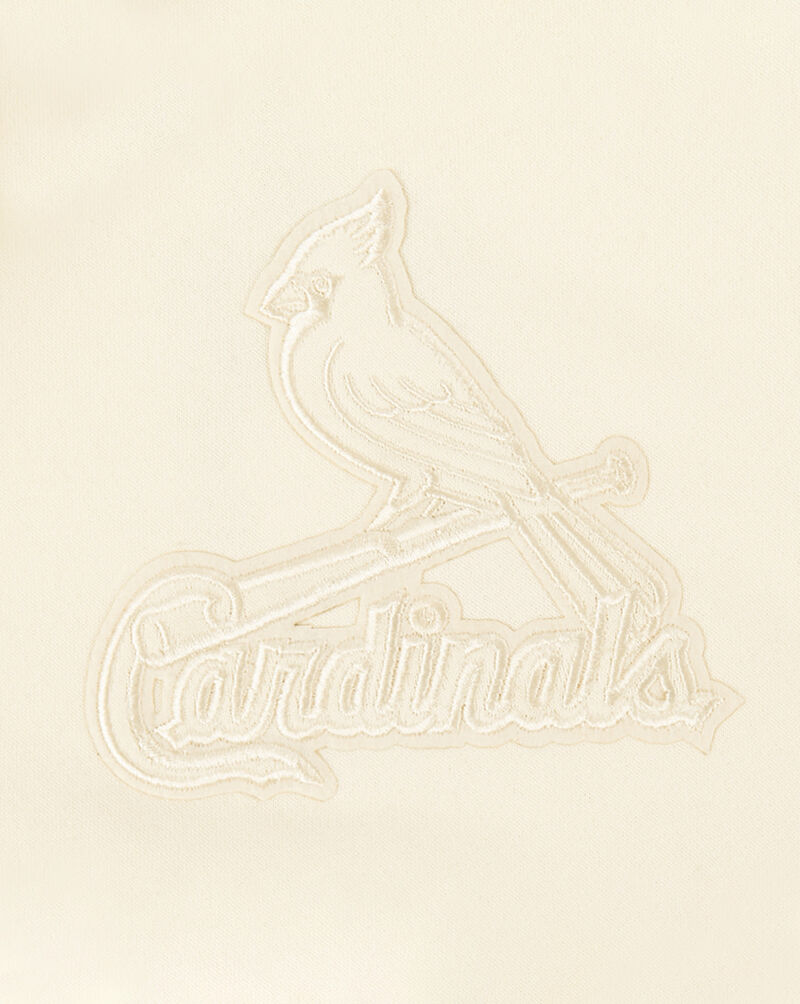 PRO STANDARD Big Boys' St. Louis Cardinals Neutral Fleece Crewneck LSCB5315017-EGG cream 4