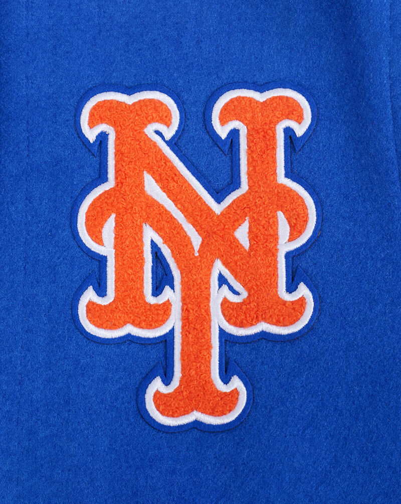 PRO STANDARD Big Boys' New York Mets Classic Wool Varsity Jacket LNMB7315050-RWH Blue 2