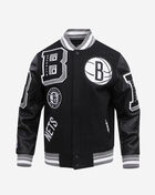 Brooklyn Nets Mash Up Rib Wool Varsity Jacket