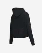 Chicago White Sox Triple Black Cropped Pullover Hoodie