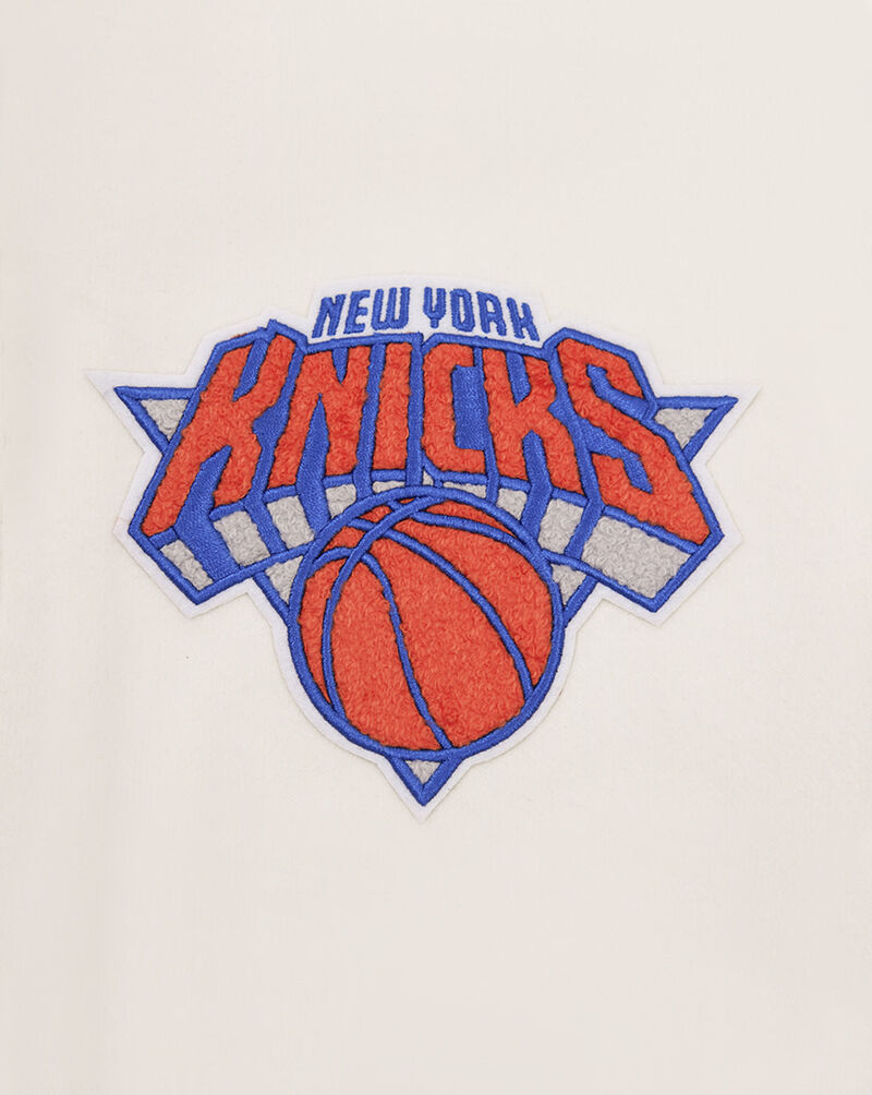 PRO STANDARD New York Knicks Retro Classic Rib Wool Varsity Jacket BNK656096-ERB cream 2