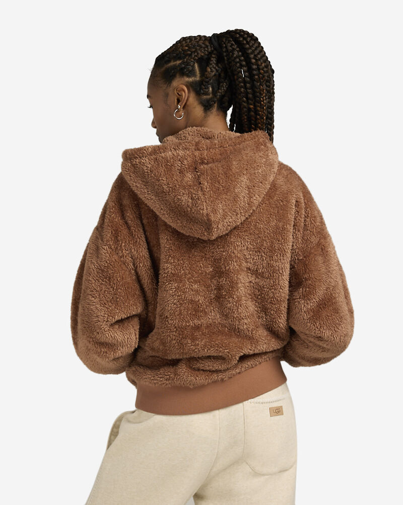 UGG Loyra Sherpa Hoodie 1121380-CRBR Brown 2