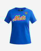 PRO STANDARD New York Mets Short Sleeve Classic Slim Fit Tee  LNMA34580-RYB Blue 1