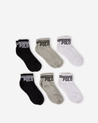 Polo Ralph Lauren 6-Pack Double Bar Polo Quarter Socks 824486PKZ2-150 White 1