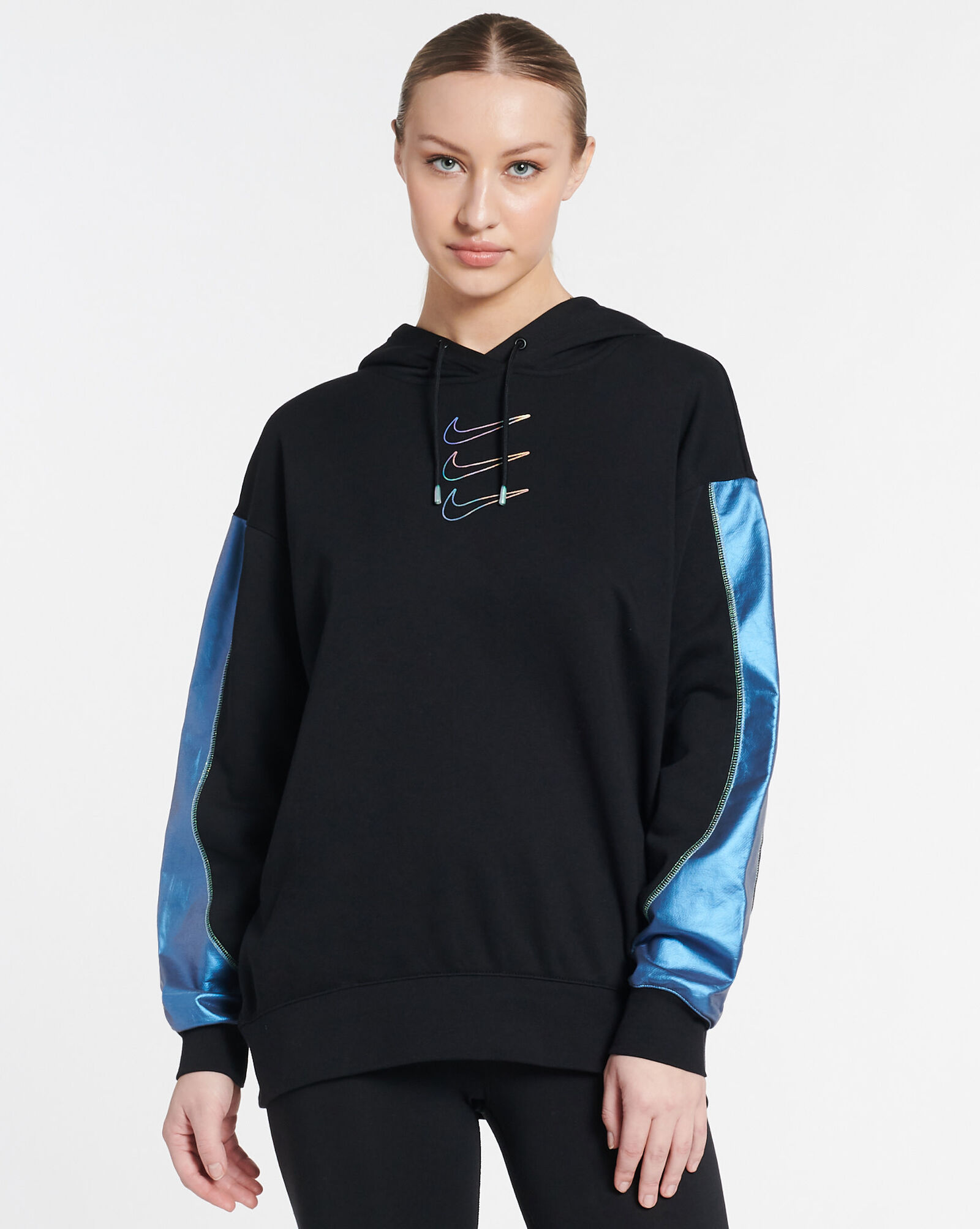 oversized black nike hoodie