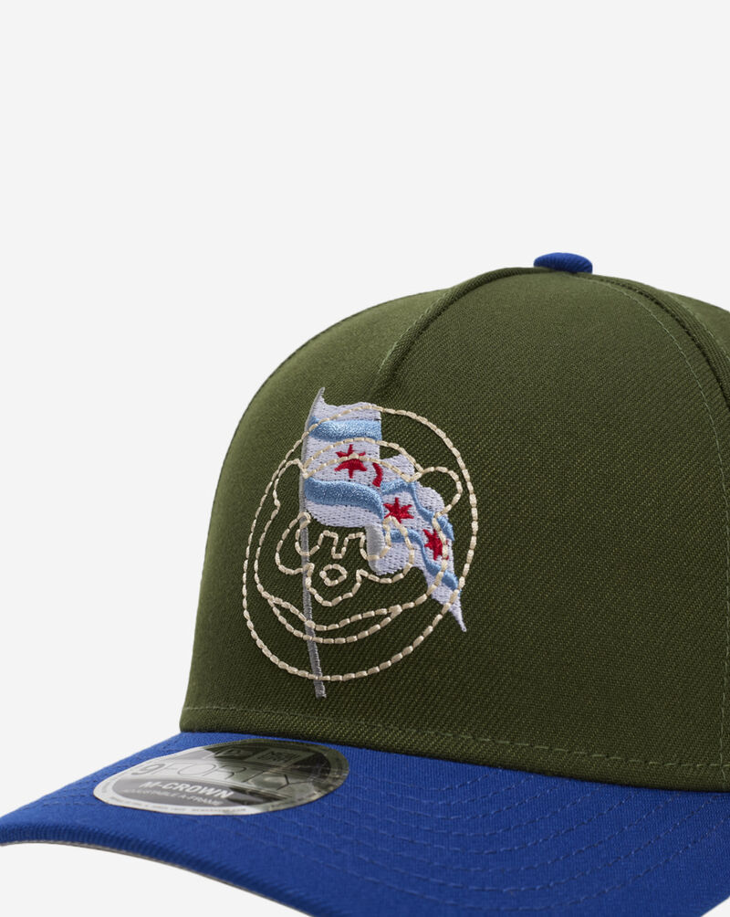 New Era 9Forty A-Frame Chicago Cubs City Feat Snapback Hat 60640965 Green 2