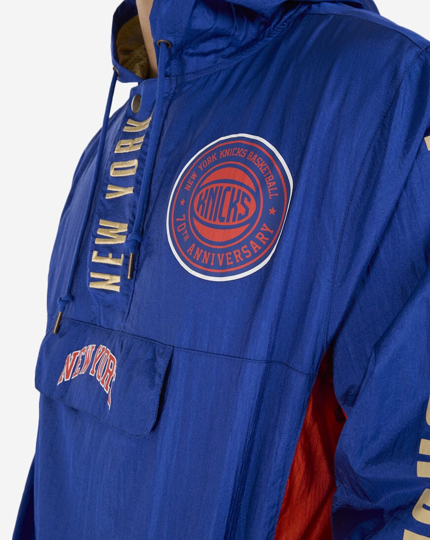 Mithcell&Nessニューヨーク ニックスアノラック ウインドブレーカー Men's Blue New York Knicks Team OG 3.0 Anorak Quarter-Zip Jacket