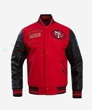 San Francisco 49ers Retro Classic Rib Wool Varsity Jacket