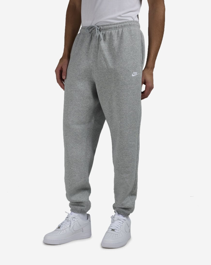 Shop Nike Club Cuffed Brushed Fleece Pants FN3808-063 grey