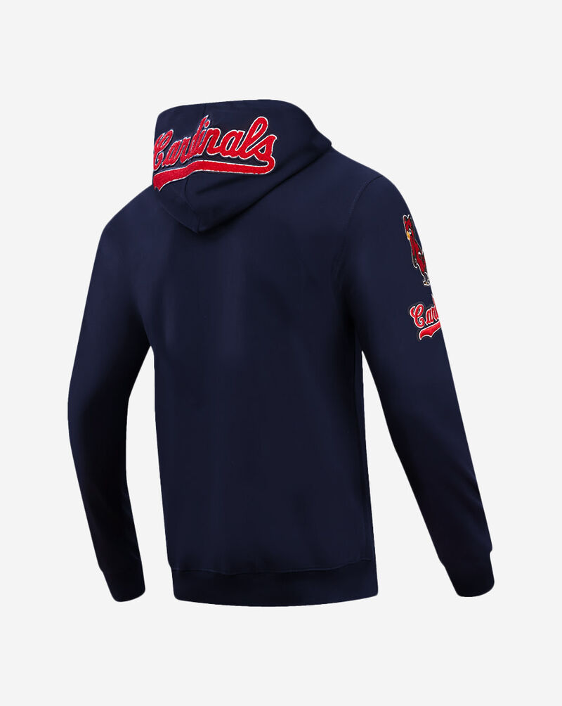 PRO STANDARD St. Louis Cardinal Classic Chenille Double Knit Full-Zip Hoodie  LSC531936-MDN Blue 3