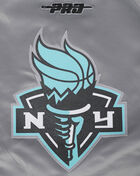 PRO STANDARD New York Liberty Satin Jacket WNLU70045-GRY Grey 4