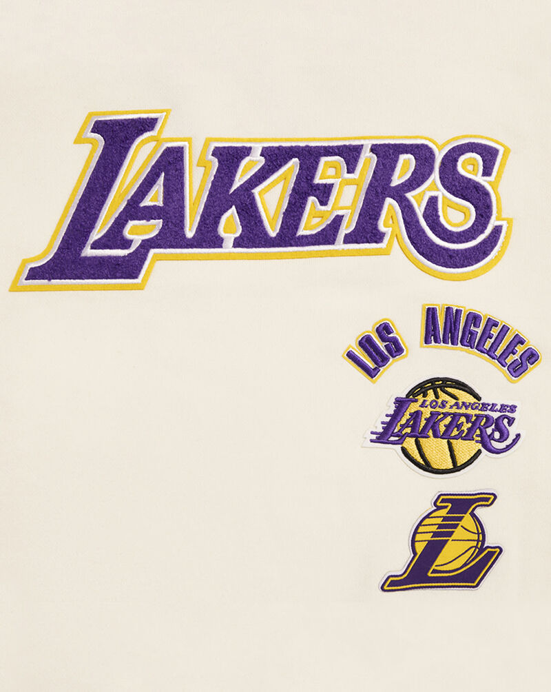 PRO STANDARD Los Angeles Lakers Retro Classic Fleece Crewneck BLLC56215-EPU cream 2