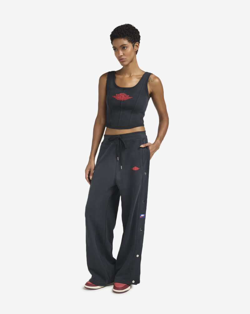 Jordan Flight Fleece French Terry Snap Pants IM6983-010 Black 4