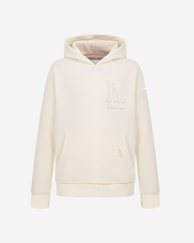 PRO STANDARD Big Boys' Los Angeles Dodgers Neutral Fleece Pull Over Hoodie LLDB5315084-EGG cream 1