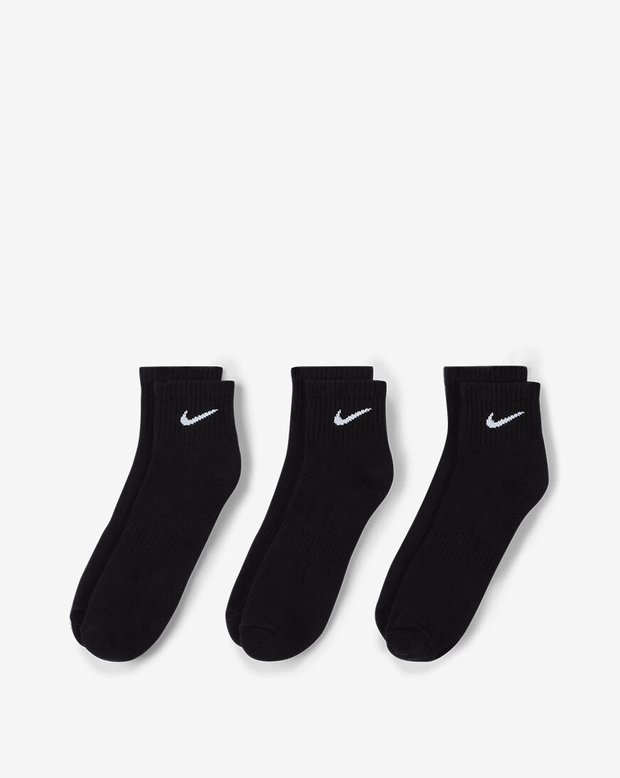 black nike quarter socks