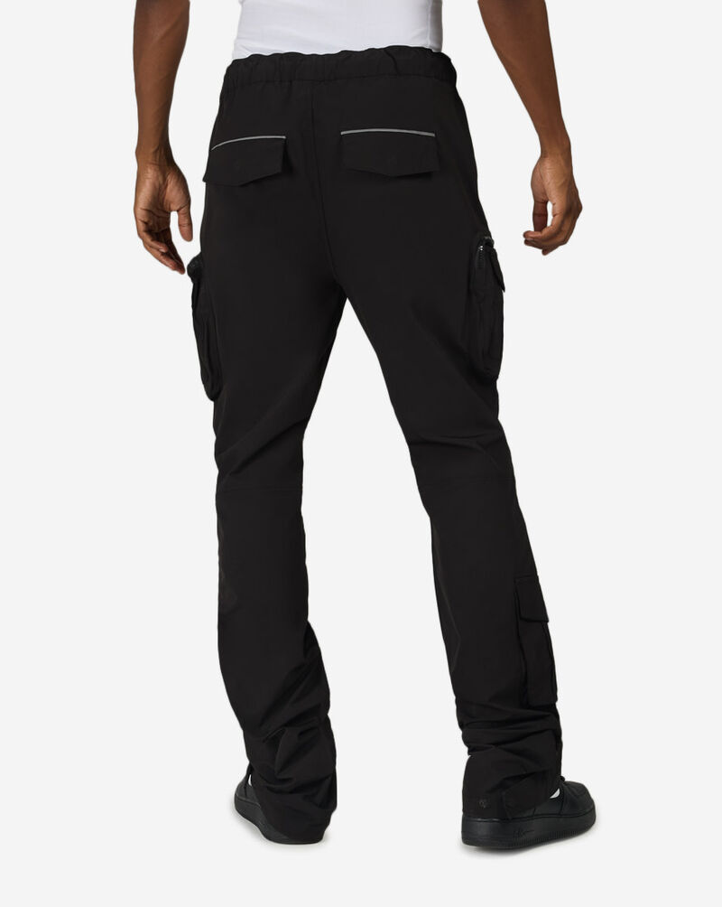 Smoke Rise Reflective Piping Utility Windbreaker Pant WP26F582SN-BLK Black 2