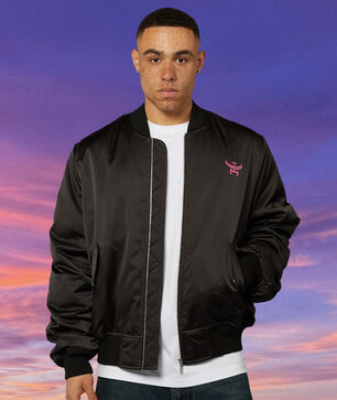 MCM x SNIPES Miami Palm Bomber Jacket Black